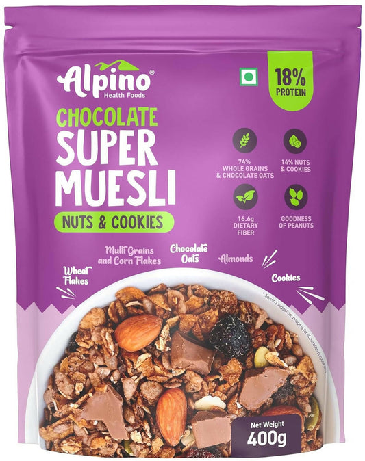 Alpino Chocolate Super Muesli Nuts & Cookies - BUDNE