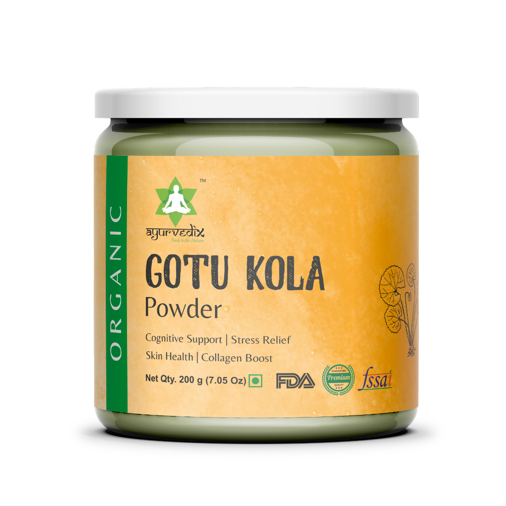 Ayurvedix Organic Gotu Kola Leaf Extract Powder -  usa australia canada 