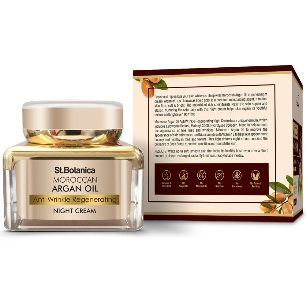 St.Botanica Moroccan Argan Oil Anti Wrinkle Regenerating Night Cream