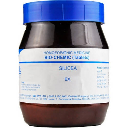 SBL Homeopathy Silicea Biochemic Tablet 6X - BUDEN
