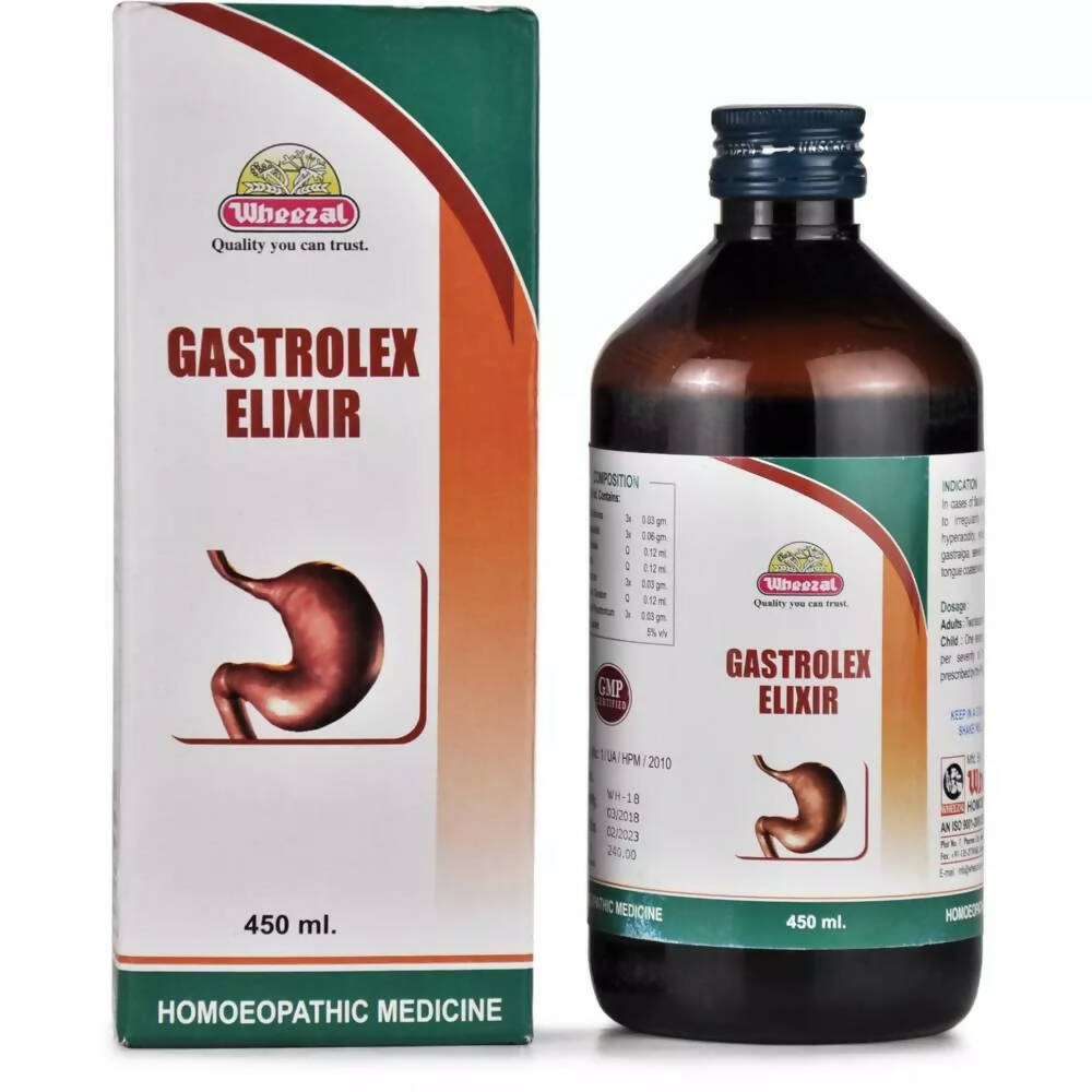 Wheezal Homeopathy Gastrolex Elixir Syrup - BUDEN