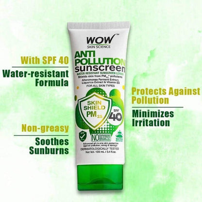 Wow Skin Science Anti Pollution Sunscreen Lotion