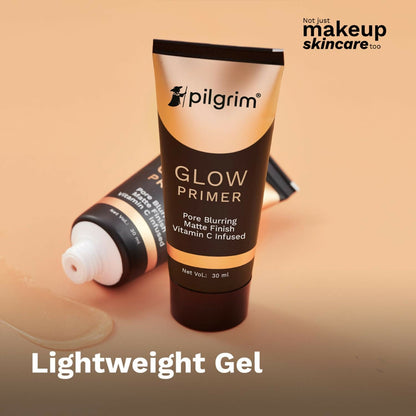 Pilgrim Glow Primer Pore Blurring Matte Finish Vitamin C Infused