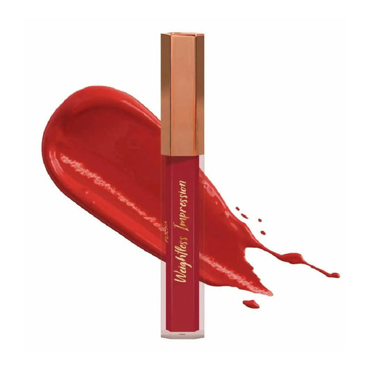 FLiCKA Weightless Impression 02 February - Red Matte Finish Liquid Lipstick - BUDNE