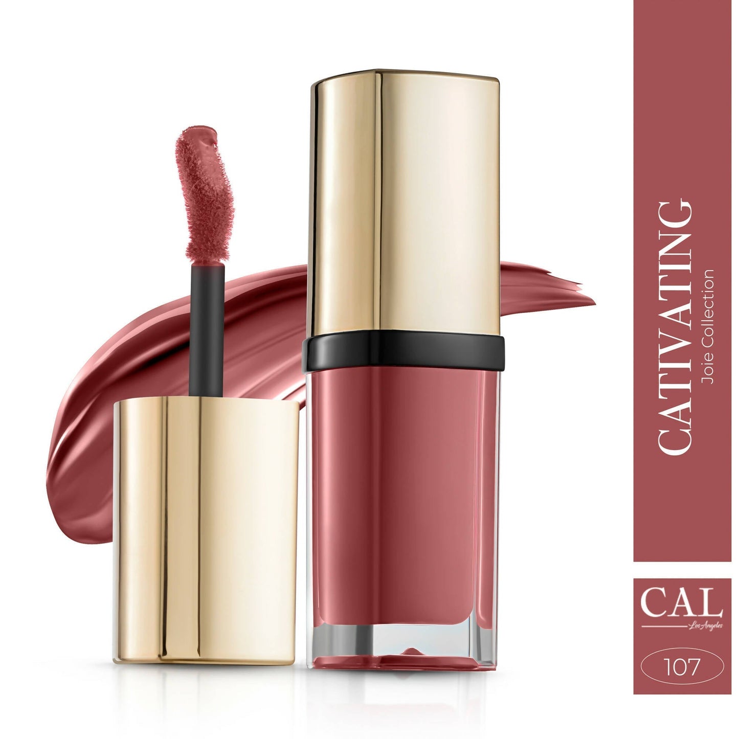 CAL Los Angeles Joie Collection Liquid Matte Pink Lipstick - Captivating 107
