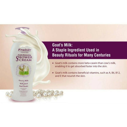 Fruiser Double Moisturizing Shower Cream Goat's Milk With Pearl Powder