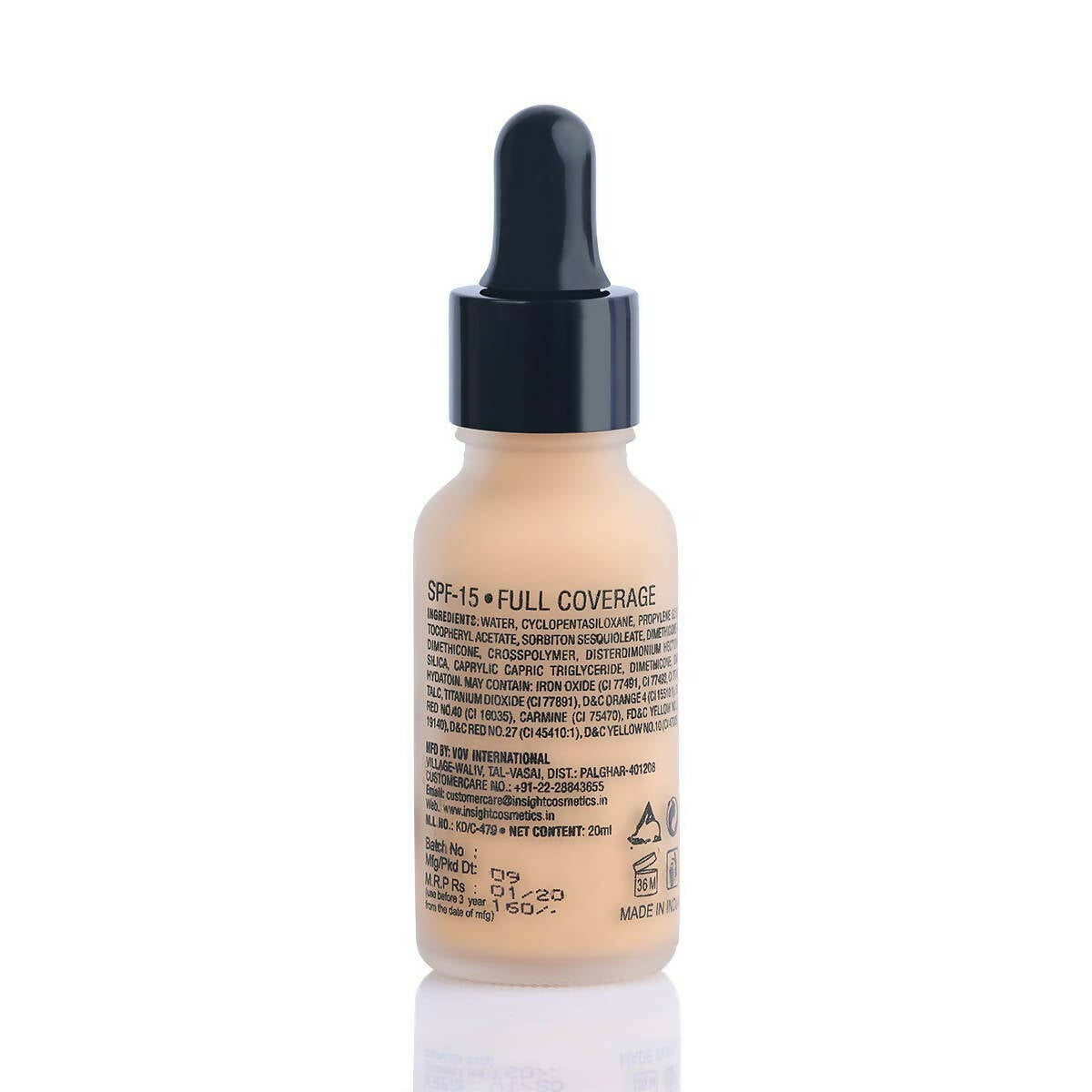 Insight Cosmetics Ultra-Thin Second Skin Long Wear Liquid Foundation - Sun Beige