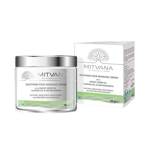 Mitvana Soothing Face Massage Cream (with Wheat, Almond & Ashwagandha) - usa canada australia