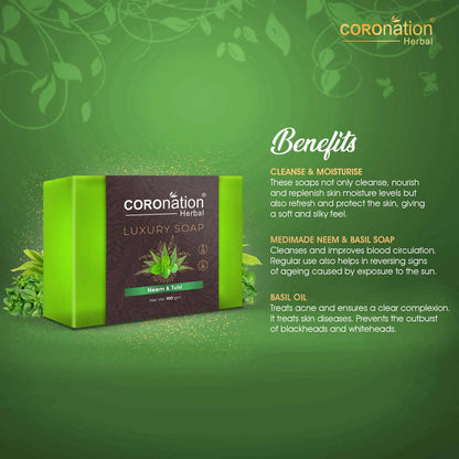 Coronation Herbal Neem & Tulsi Luxury Soap