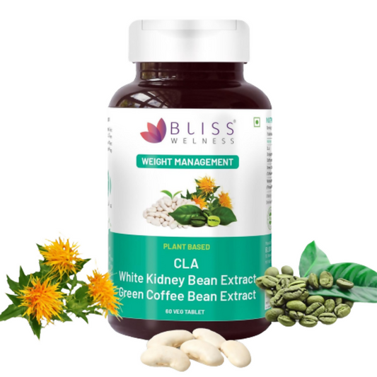 Bliss Welness CLA White Kidney Bean Extract Green Coffee Bean Extract Tablets -  usa australia canada 