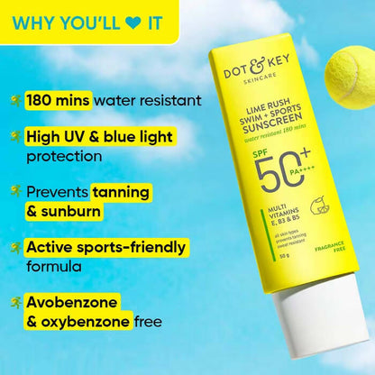 Dot & Key Lime Rush Swim + Sports Sunscreen SPF 50+