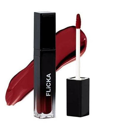 FLiCKA Set and Attack Liquid Matte Lipstick 02 Red Carpet - Red - BUDNE