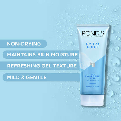 Ponds Hydra Light Hyaluronic Acid Hydrating Gel Face Wash