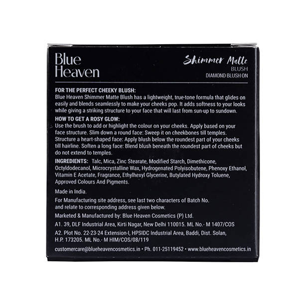 Blue Heaven Shimmer Matte Blush Shade 506