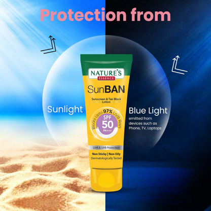 Nature's Essence Sunban Sunscreen & Tan Block Lotion SPF 50