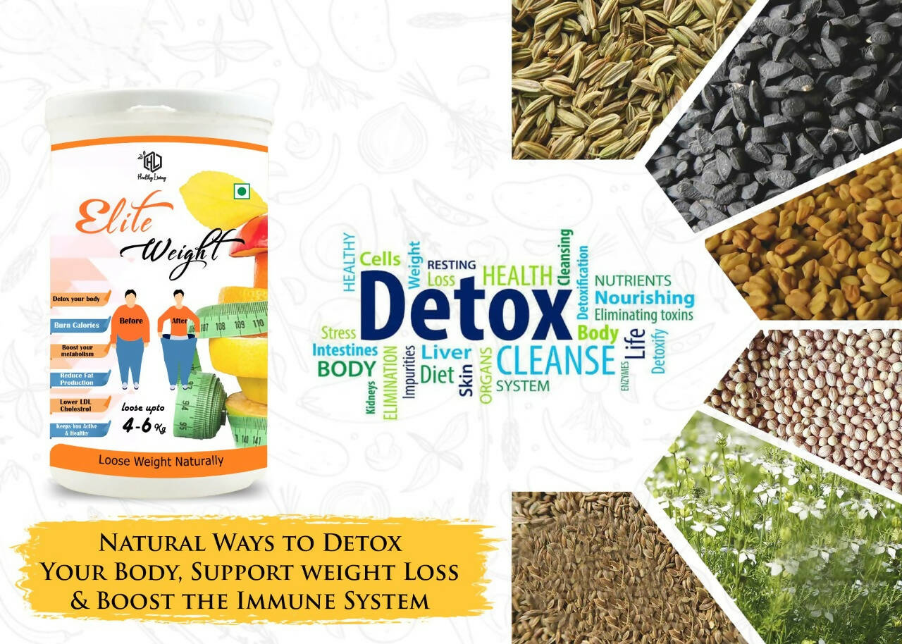 Healthy Living Elite Weight Natural Detox and Weight Management Supplement