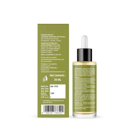 Lakshmi Krishna Naturals Rosemary Biotin Hair Growth Serum