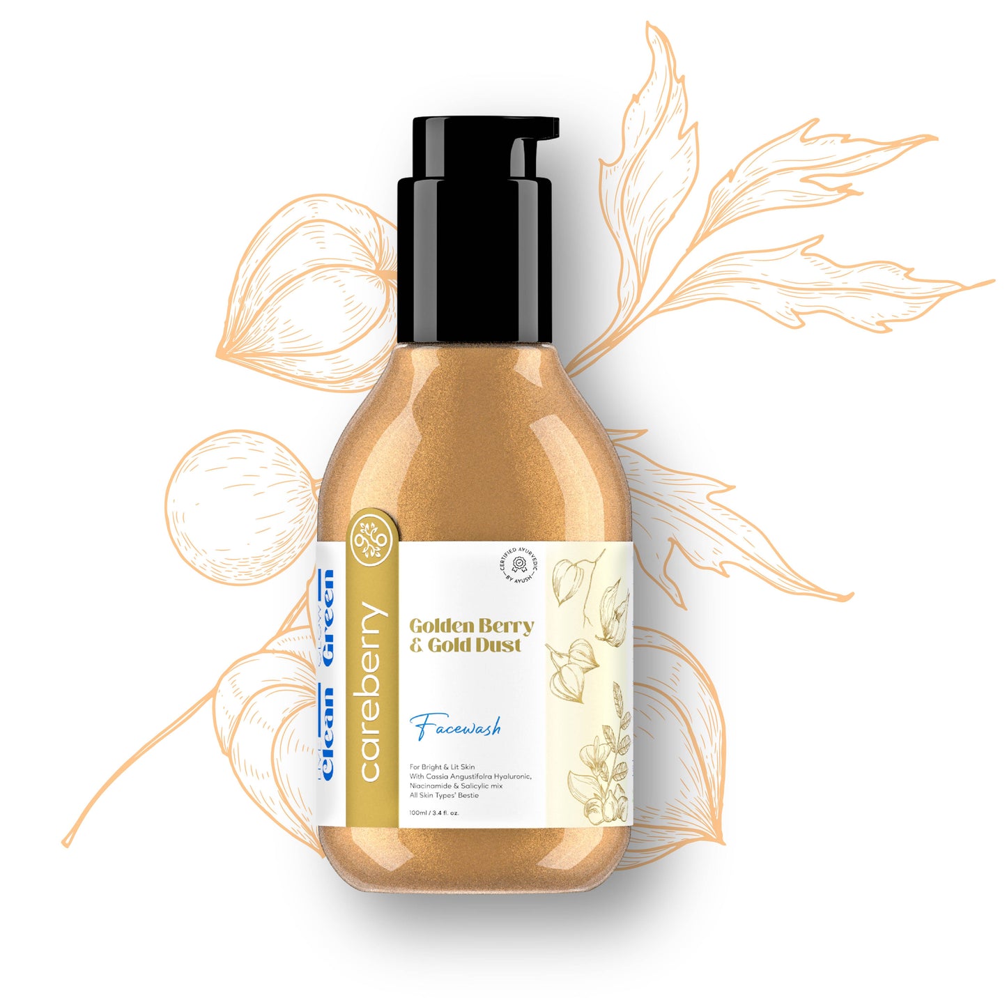 Careberry Golden Berry & Gold Dust Face Wash