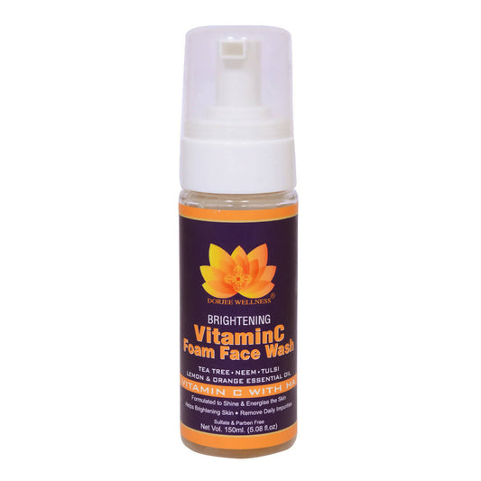 Dorjee Wellness Brightening Vitamin C Foam Face Wash - BUDNEN