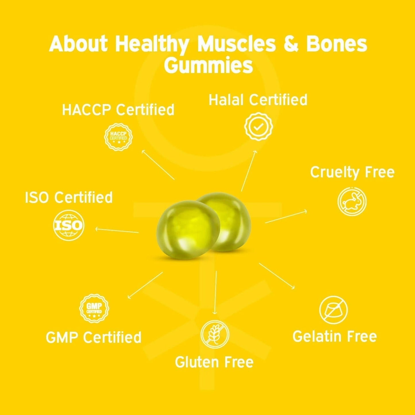 Nutriburst Healthy Muscles & Bones Gummies With Calcium & Vitamin D