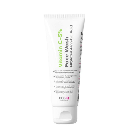Cos-IQ Vitamin C-5% Brightening and Glow Face Wash - BUDNE
