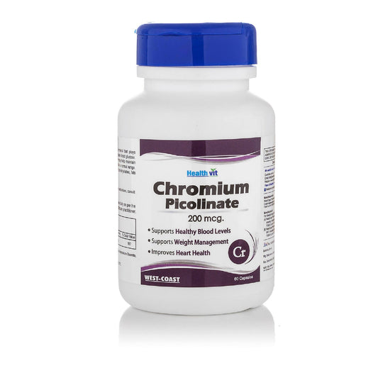 Healthvit Chromium Picolinate 200mcg Capsules - usa canada australia