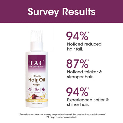 TAC - The Ayurveda Co. Onion Hair Oil for Hair Growth
