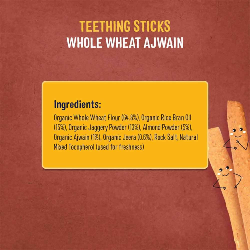 Timios Whole Wheat Ajwain Teething sticks