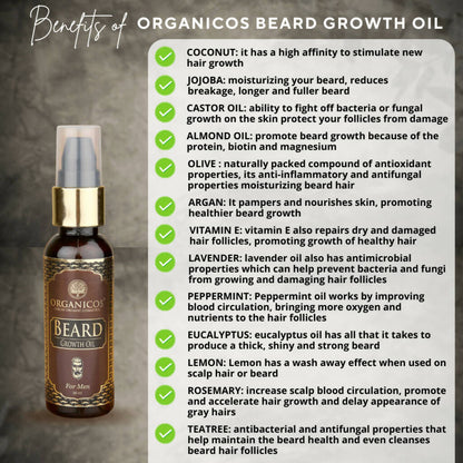 Organicos Beard Growth Oil