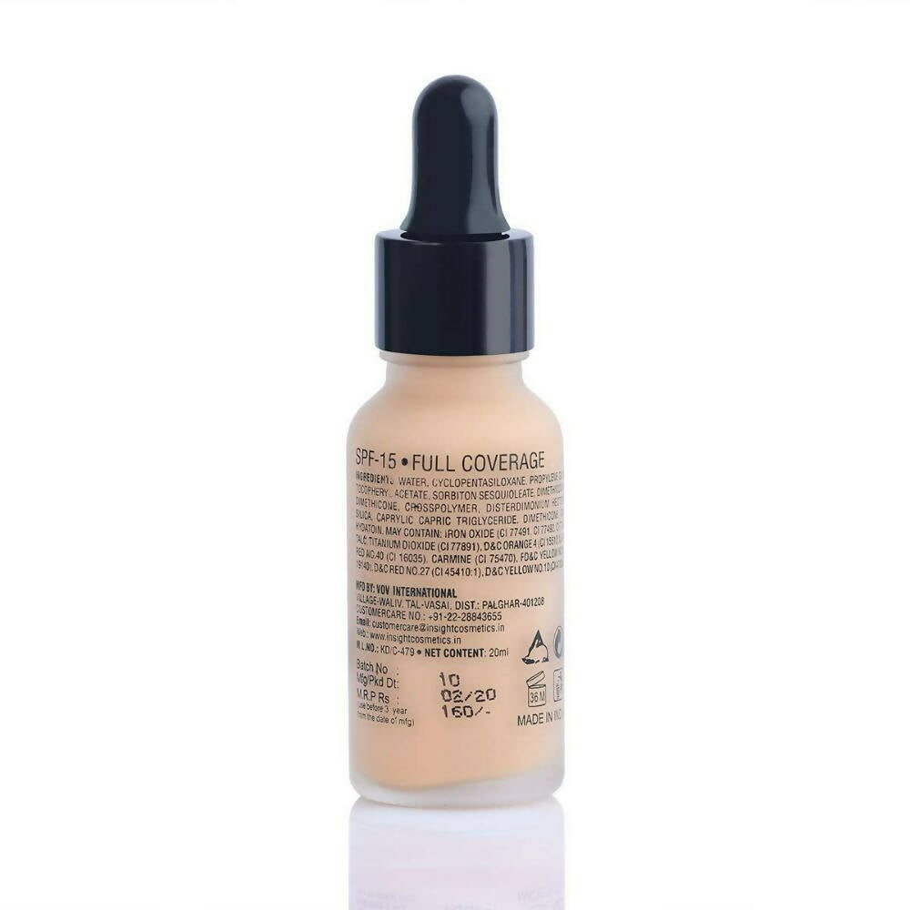 Insight Cosmetics Ultra-Thin Second Skin Long Wear Liquid, Creamnatural Foundation - Golden Honey