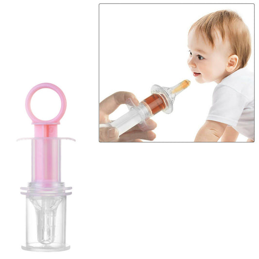 Safe-O-Kid Silicone made BPA free medicine Feeder cum Dropper for Kids- Pink -  USA, Australia, Canada 