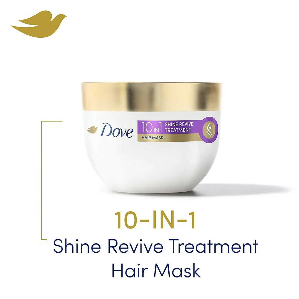 Dove 10 in 1 Shine Revive Treatment Hair Mask for Dull Hair