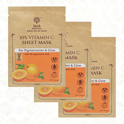 Khadi Essentials 10% Vitamin C Sheet Mask