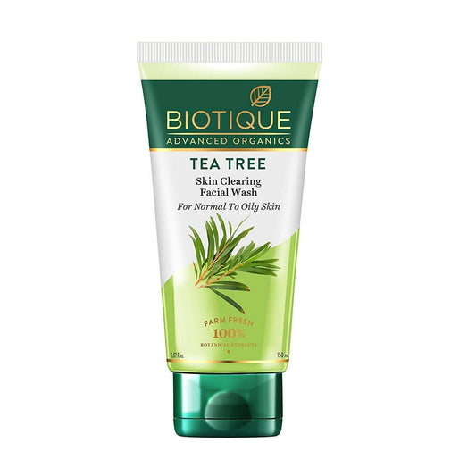 Biotique Advanced Organics Tea Tree Skin Clearing Facial Wash - BUDNE