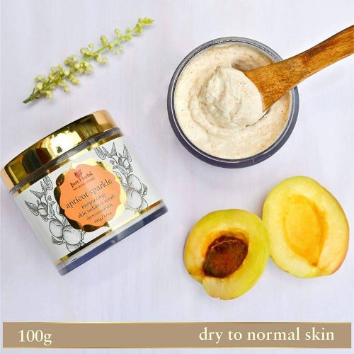 Just Herbs Apricot Sparkle Invigorating Skin Radiance Scrub