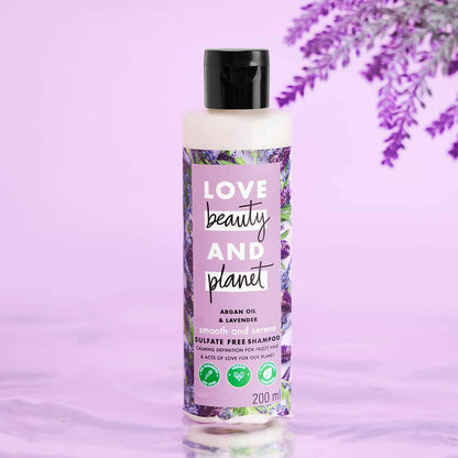 Love Beauty And Planet Argan Oil And Lavender Sulfate Free Smooth And Serene Shampoo