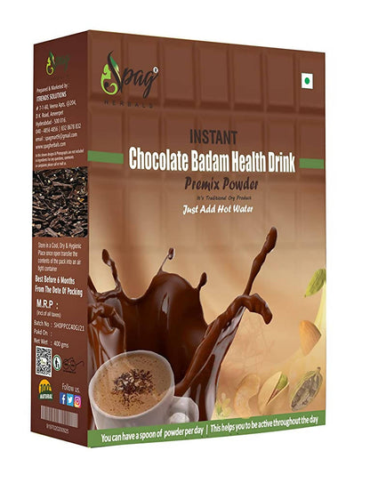 Spag Herbals Chocolate Badam Health Drink Instant Premix Powder - BUDNE